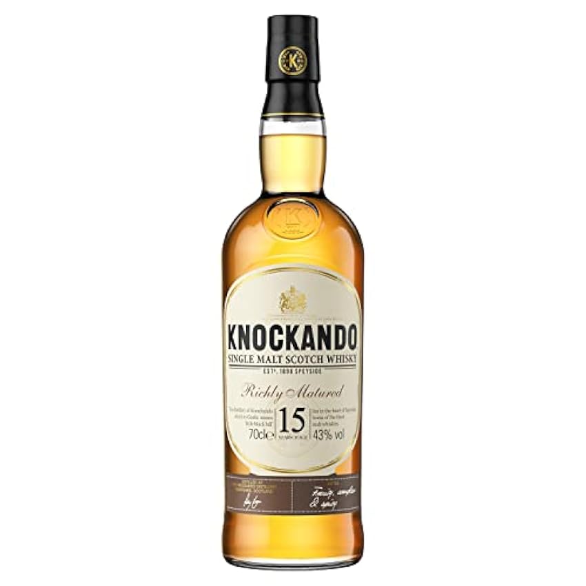 Promotions Knockando 15 Jahre - Richly Matured | Single Malt Scotch Whisky | für Liebhaber | handverlesen aus der Speyside | 43% vol | 700ml Einzelflasche | KlmDRqzk Mode