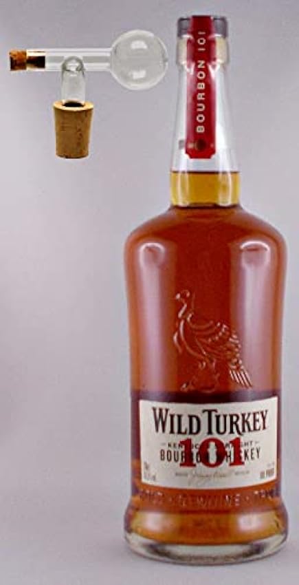 beliebt Wild Turkey 101 Proof Kentucky Straight Bourbon Whiskey + 1 Glaskugelportionierer 2NplZ60t Hot Sale