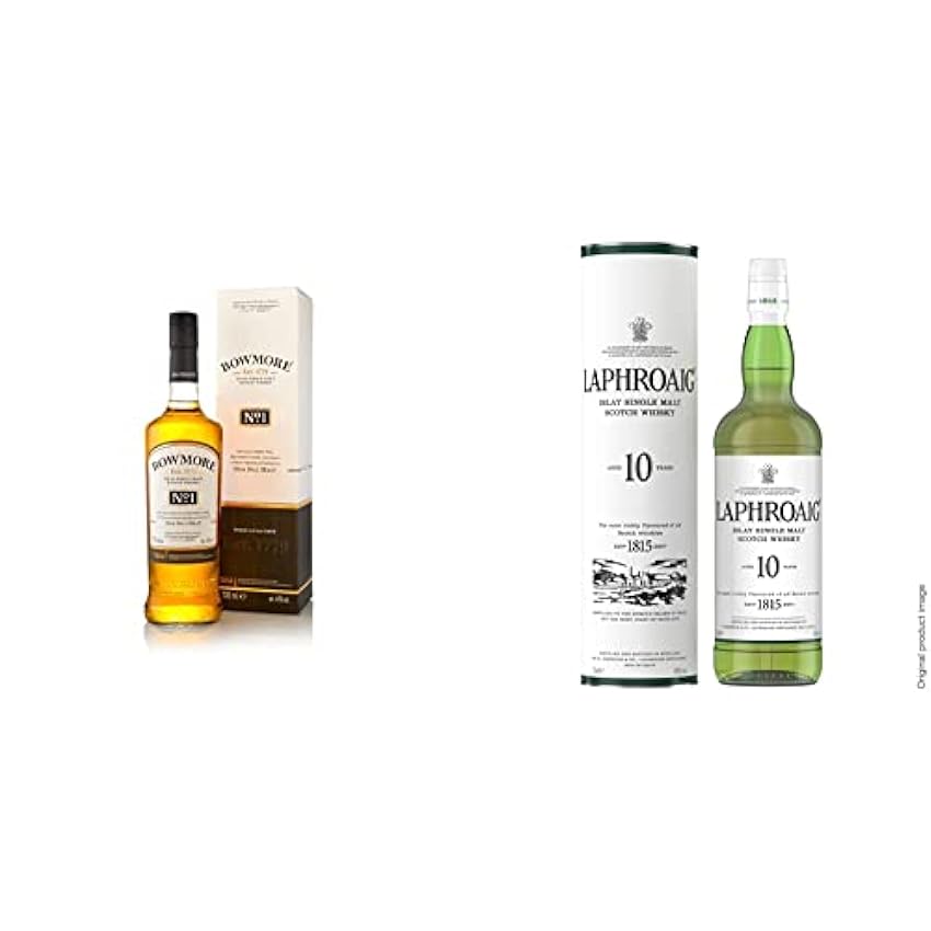 erstaunlich Bowmore No. 1 Single Malt + Laphroaig Islay Single Malt Scotch Whisky 10 Jahre (2 x 0.7 l) 9kLOUKMy am besten verkaufen