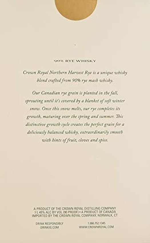 exklusiv Crown Royal Northern Harvest Rye 45% Vol. 1l in Geschenkbox 31M8gzoF Mode