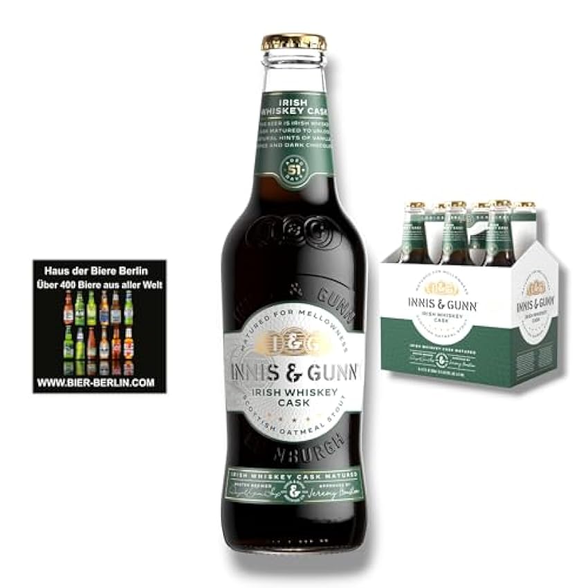 Klassiker Innis & Gunn Irish Whiskey Cask Bier 6 x 0,33