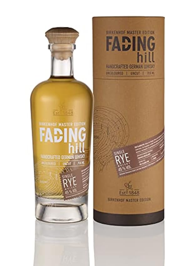 Ermäßigte BIRKENHOF Brennerei | Fading Hill Single Rye classic Whisky | (1 x 0,7l ) - 46 % vol. yeyhcs4g Hot Sale
