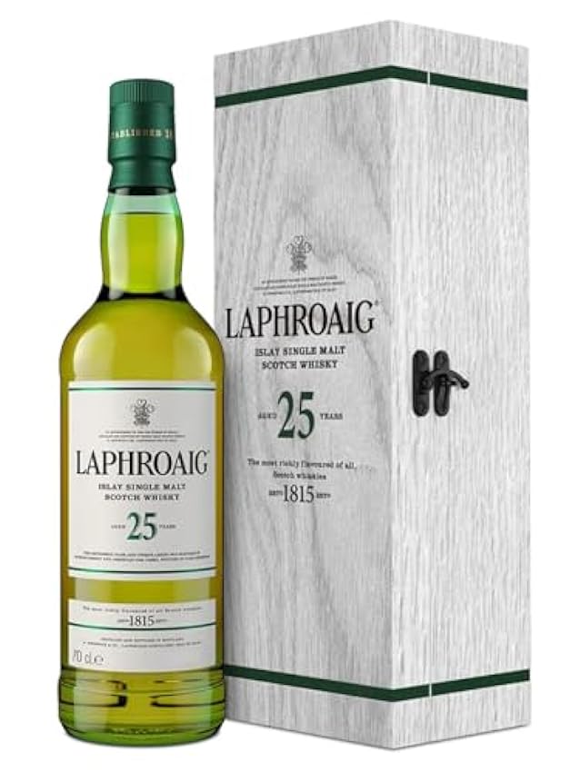 Hohe Qualität Laphroaig 25 Years Old Islay Single Malt Scotch Whisky 2022 53,4% Vol. 0,7l in Holzkiste R1M7erPr Online-Shop