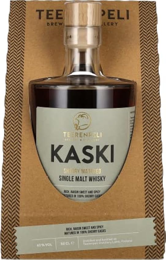 große Auswahl Teerenpeli KASKI Distiller´s Choice Single Malt Whisky 100% Sherry Cask 43% Volume 0,5l in Geschenkbox Whisky JPNLhLBC Hot Sale