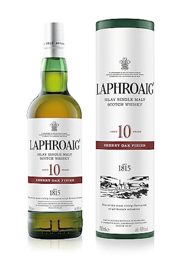 erstaunlich Laphroaig 10 Jahre Sherry Oak Finish | Islay Single Malt Scotch Whisky | mit Geschenkverpackung | Süß und torfig mit medizinischen Noten | 48 Prozent Vol | 700ml Einzelflasche IW4eNzux Mode
