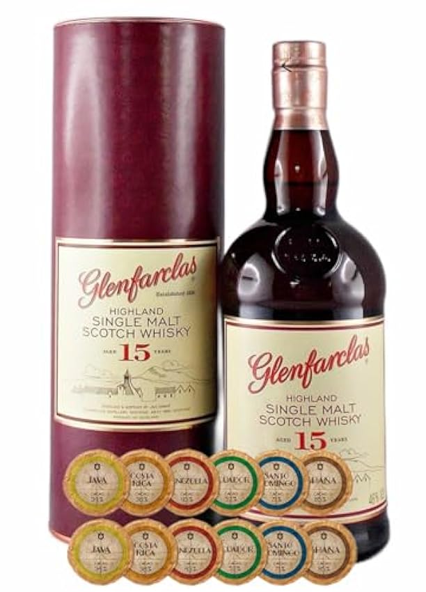 billig Glenfarclas 15 Jahre Single Malt Whisky + 12 Ede