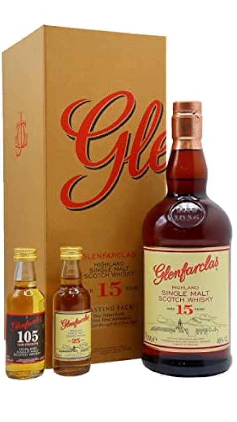 Mode Glenfarclas 15 Jahre 0,7 Liter Tasting Pack mit 2 