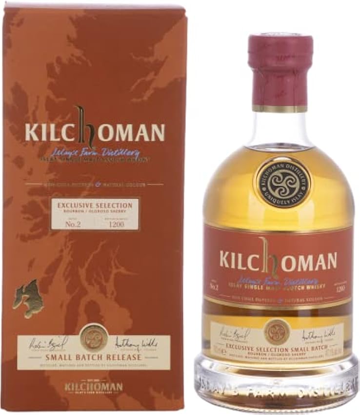 angemessenen Preis Kilchoman Islay Single Malt Whisky Bourbon/Oloroso Sherry SMALL BATCH 2 47,1% Vol. 0,7l in Geschenkbox fk7svkdM New Style