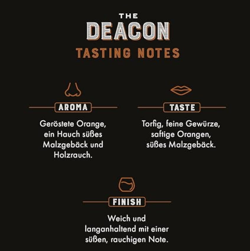 Billige THE DEACON Blended Scotch Whisky, vollmundiger Geschmack mit Orangennote und kräftiger Würze, Whisky aus Schottland, 40% Alkoholgehalt, 700ml cNOqEFv6 Rabatt