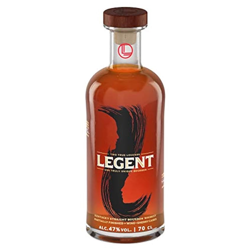 exklusiv Legent Bourbon Premium | Kentucky Straight Bourbon Whiskey | mit Finish in Rotwein- und Sherryfässern| 47% Vol | 700ml Einzelflasche ionmFjaP Shop