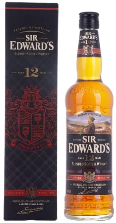 große Auswahl Sir Edward´s 12 Years Old Blended Scotch Whisky 40% Vol. 0,7l in Geschenkbox u5AVq0Iw Online Shop