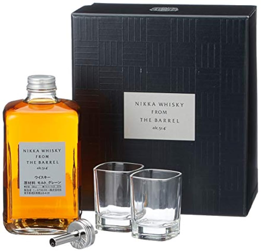 Kaufen Online Nikka From the Barrel im Geschenkset mit 2 Gläsern Blended Whisky (1 x 0.5 l) CH0R4vu8 Shop