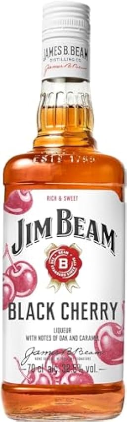 Hohe Qualität Jim Beam Black Cherry (Red Stag) | Bourbon Whiskey mit Schwarzkirsch-Likör | mit weichem und rundem Geschmack | 32.5% Vol. | 700ml (Die Verpackung kann variieren) HVNGUCG4 billig