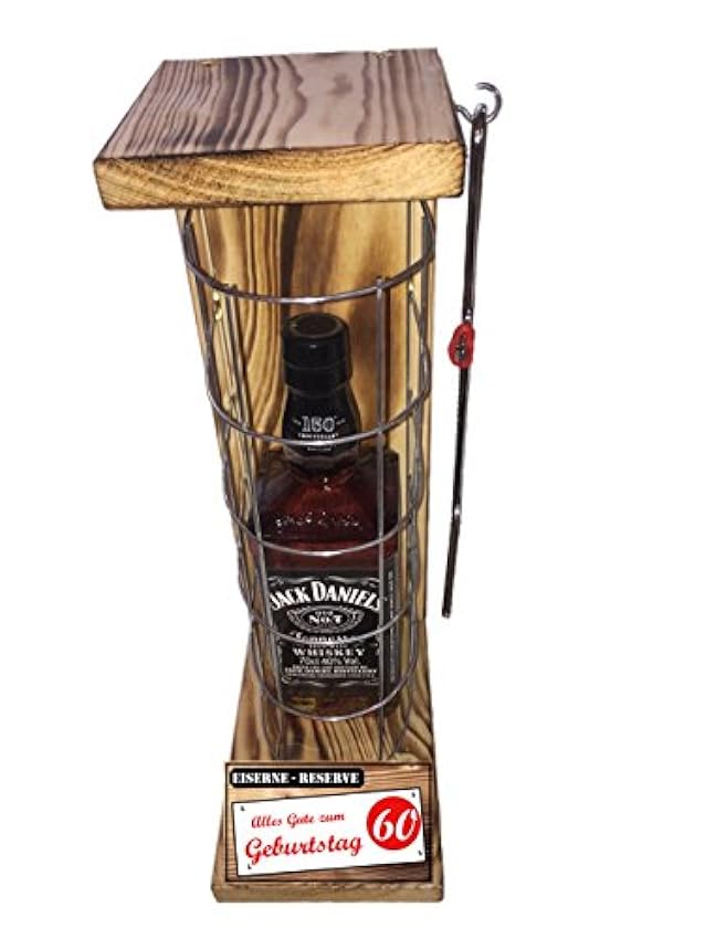 guter Preis Whiskey J.Daniel Geburtstag Geschenkee 60 Geburtstag Eiserne Reserve Gitter mit Alkohol Text rot: Alles Gute zum 60. Geburtstag Bourbon Whisky (1 x 0.70 l) SuqjxC0Z Online Bestellen