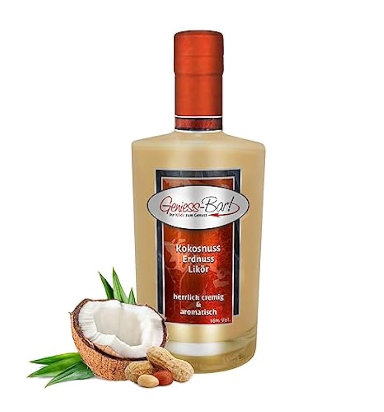 Klassiker Kokosnuss Erdnuss Likör 0,5L Karibische Versuchung aus Kokos Erdnuss & Rum 16% Vol cC0g9S00 Spezialangebot