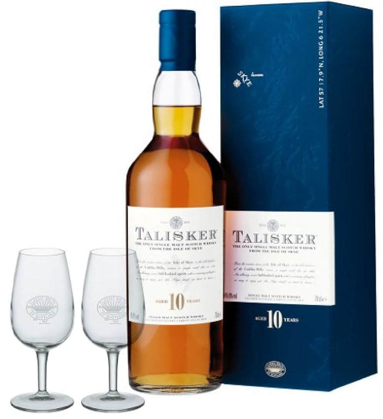 Factory Direct Talisker 10 Jahre Geschenkset mit 2 Classic Malt Whiskygläsern DhNSxMZx Spezialangebot