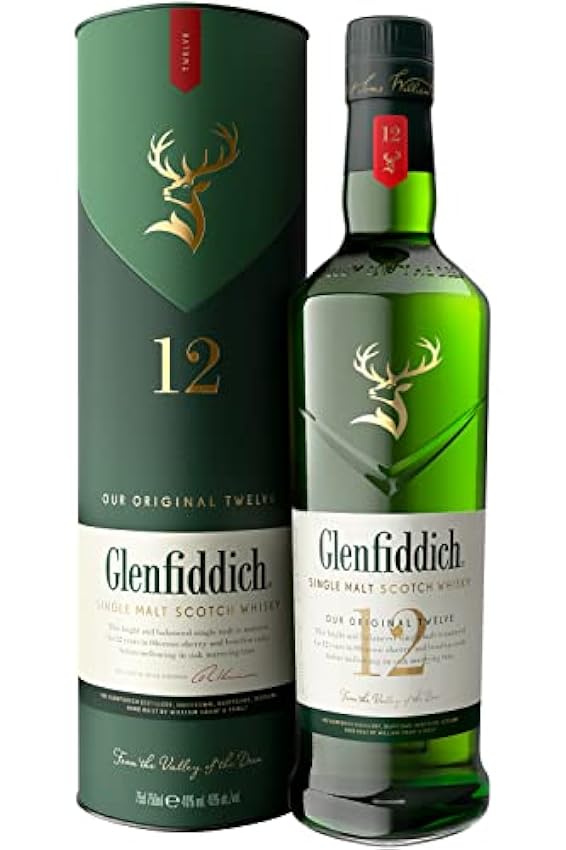 erstaunlich Glenfiddich Single Malt Scotch Whisky, 12 J