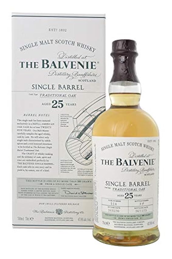 kaufen Balvenie 25 Jahre Single Barrel Whisky Single Malt Scotch Whisky, (1 x 0.7 l) BALVENIEMALT-25-47.8-70-3 AxAfVagO Shop