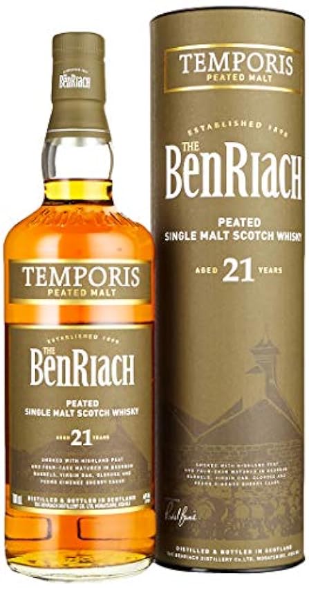 kaufen The BenRiach 21 Years Old TEMPORIS Peated Malt 4