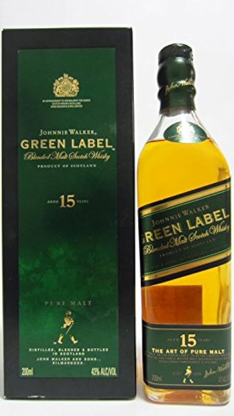 Klassiker Johnnie Walker Green Label 15 Jahre - 0,2 Lit