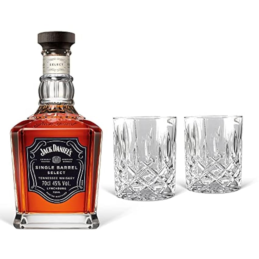 neueste Whisky Geschenkset Jack Daniel´s Single Barrel Tennessee Whiskey (0,7 l) mit 2 Tumblergläsern fLgzh5Ag New Style
