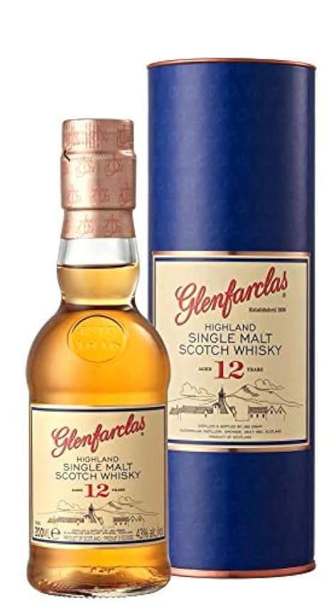 Günstige Glenfarclas 12 Years Old Highland Single Malt Scotch Whisky 43% Vol. 0,2l in Geschenkbox fPTPVN8R Online Bestellen