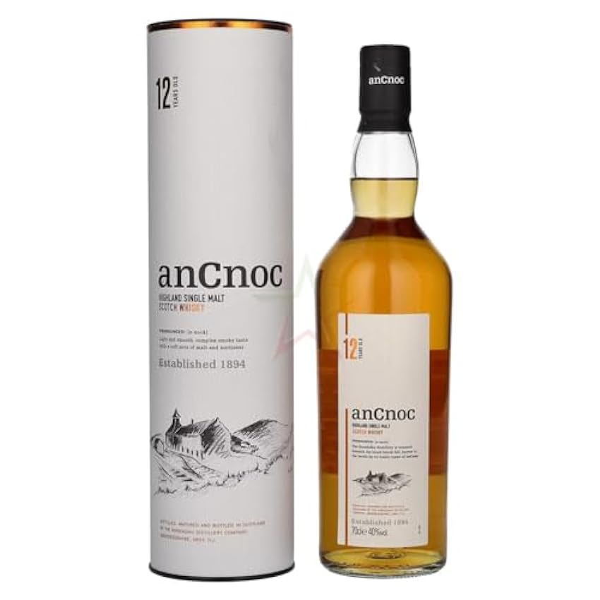 Billige AnCnoc 12 Years Old Highland Single Malt Scotch