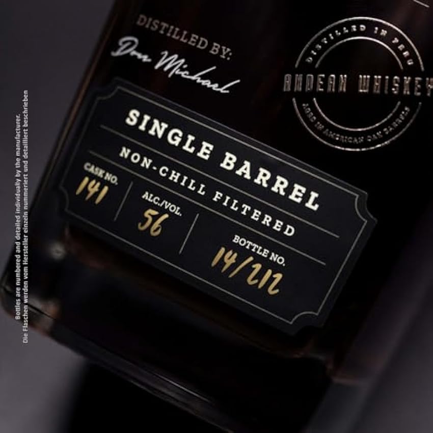 Klassiker Black Whiskey Single Barrel | Andean Black Corn Whiskey (1x0.7l) qYNKxViN Rabatt