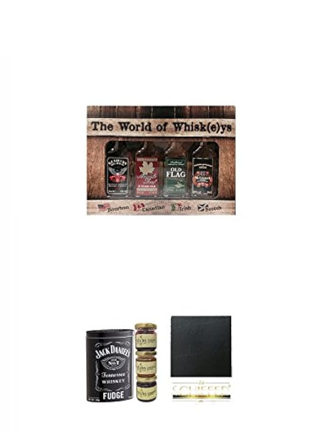 Billige The World of Whiskey Collection 4 x 4cl + Sweet