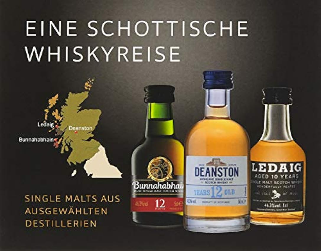 beliebt Single Malt Miniaturenset - Eine schottische Whiskyreise - Bunnahabhain, Deanston und Ledaig (3 x 0,05 l) NuGcbV7L New Style