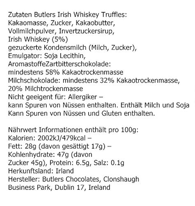 hohen Rabatt Kilbeggan Irischer Whiskey Whisky + Irish Whiskey Truffles Pralinen rakoCC14 Online-Shop