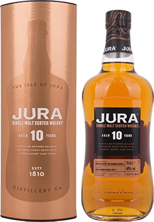 angemessenen Preis Jura 10 Years Old Single Malt Scotch Whisky 40% Vol. 0,7l in Geschenkbox 2VhiLbx9 Shop