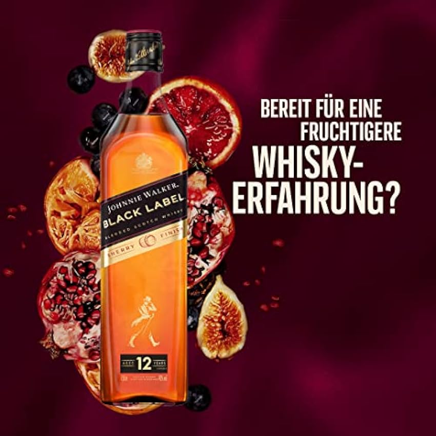 große Auswahl Johnnie Walker Black Label Sherry Finish| Blended Scotch Whisky | Limitierte Edition | blended in Schottland | 40% vol | 700ml Einzelflasche | 8Wj9BFA5 Online