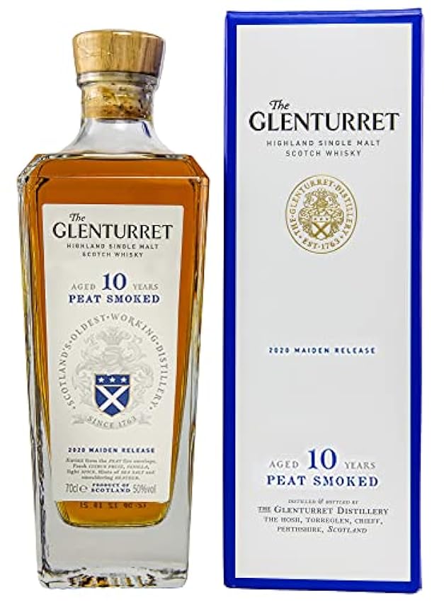 exklusiv Glenturret Single Malt Whisky 10 Jahre Peat Sm