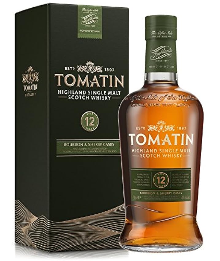 Ermäßigte Tomatin 12 Jahre, Single Malt Scotch Whisky, 
