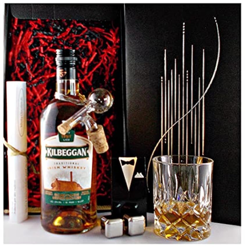 Kaufen Online Geschenk Kilbeggan Irischer Whiskey + Gla