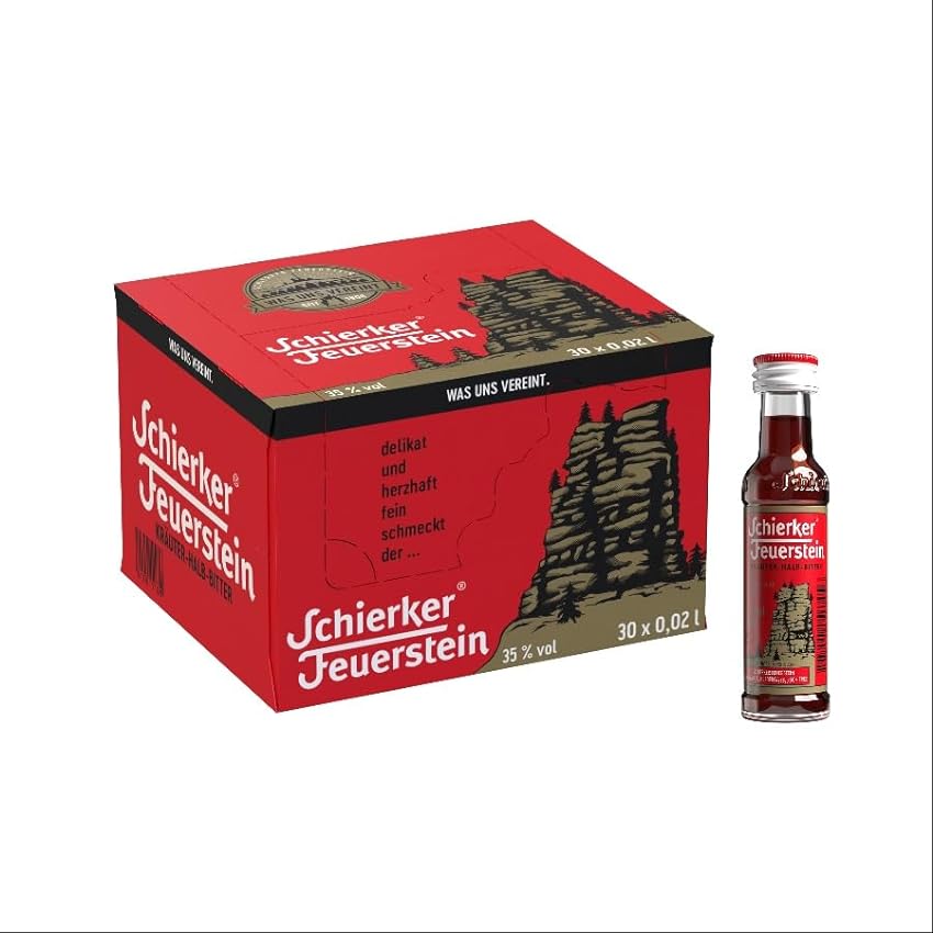 Großhandelspreis 30 x Schierker Feuerstein Kräuter-Halb-Bitter an 0,02l mit 35% vol. FF6VTkPQ billig