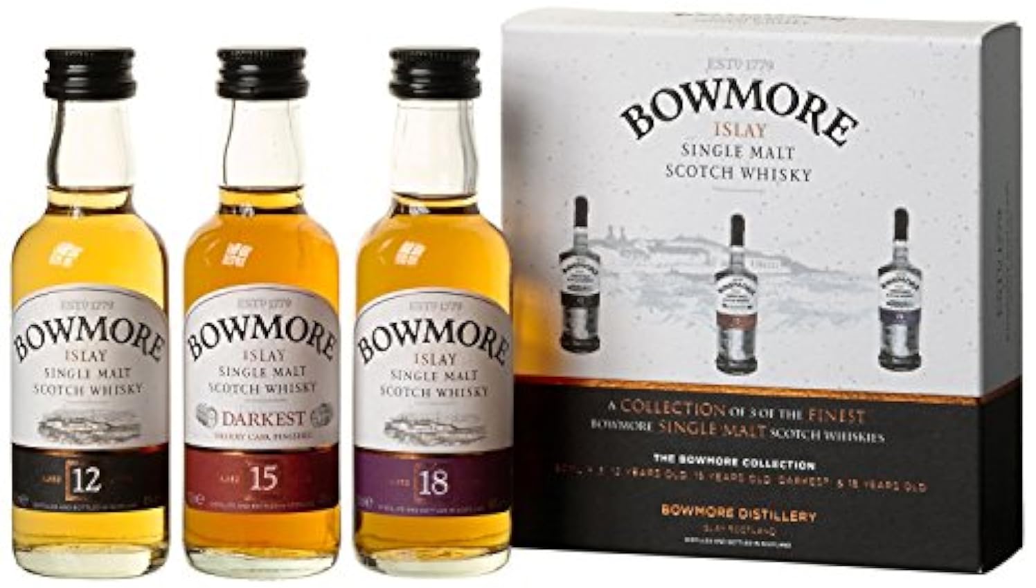 neueste Bowmore Distillers Miniature Collection 3x0.05 