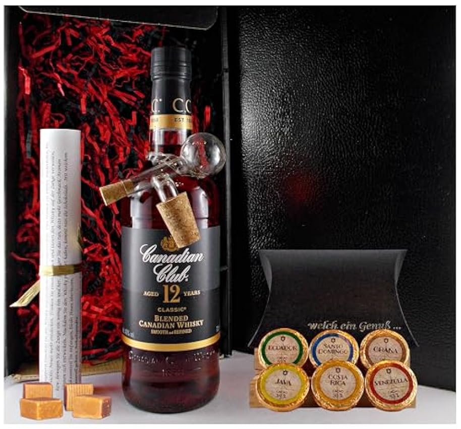 Billige Geschenk Canadian Club 12 Jahre Whisky + Glasku