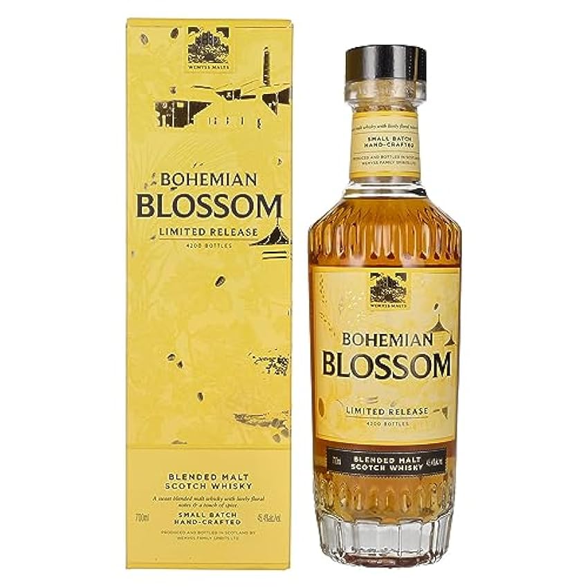 Klassiker Wemyss Malts BOHEMIAN BLOSSOM Blended Malt Scotch Whisky Limited Release 45,4% Vol. 0,7l in Geschenkbox amfdzIKR groß