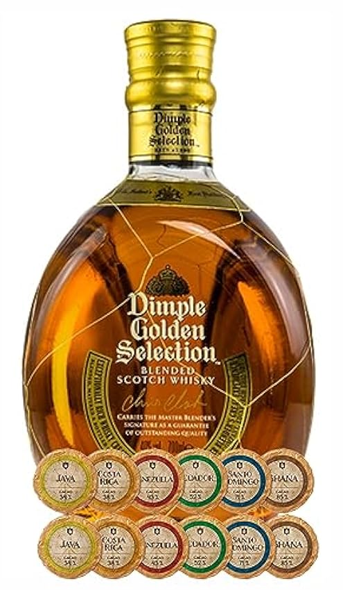 Günstige Dimple Golden Selection Scotch Whisky + 12 Ede