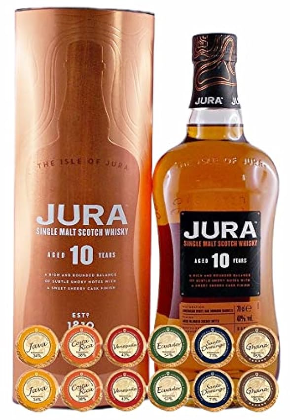 angemessenen Preis Jura 10 Jahre Single Malt Whisky + 1