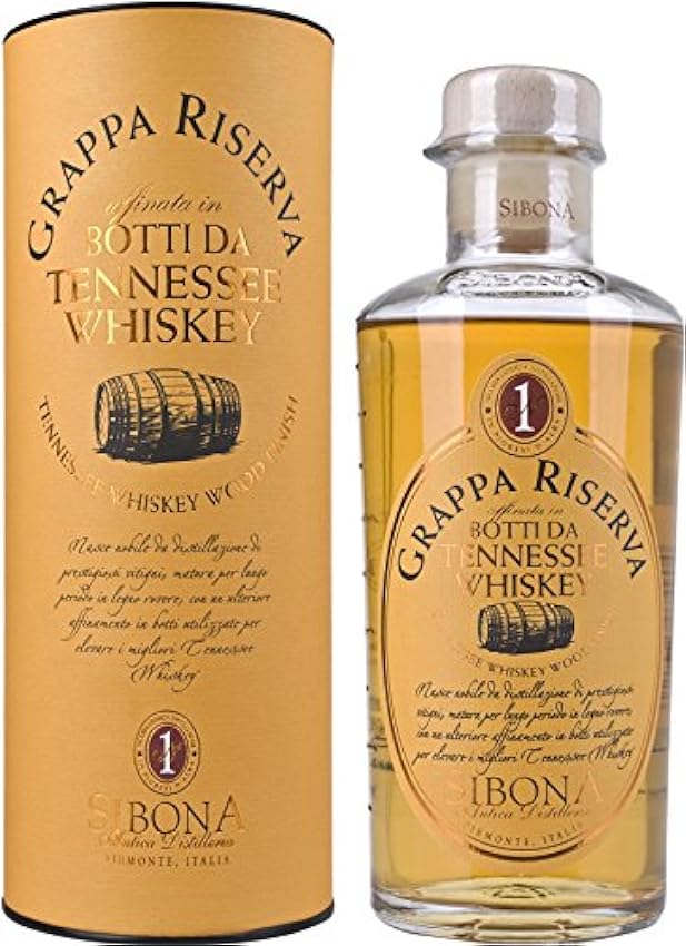 große Auswahl Nº1 SIBONA Grappa Riserva Botti da Tennessee Whiskey 40% vol. (1 x 0,5l) – Italienischer Grappa ausgebaut in original Whiskey-Fässern aus Tennessee zbmyEdzd Hohe Quaity