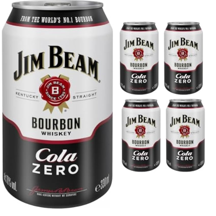 erschwinglich Jim Beam Bourbon Whiskey & Cola Zero (Ein